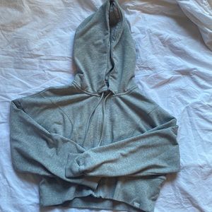 Cropped XL Grey Zip Up
